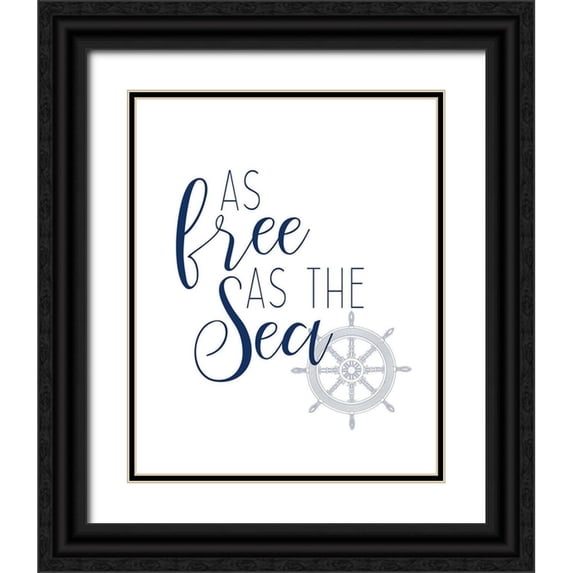 Kimberly, Allen 15x18 Black Ornate Wood Framed with Double Matting Museum Art Print Titled - Adventures at Sea 4