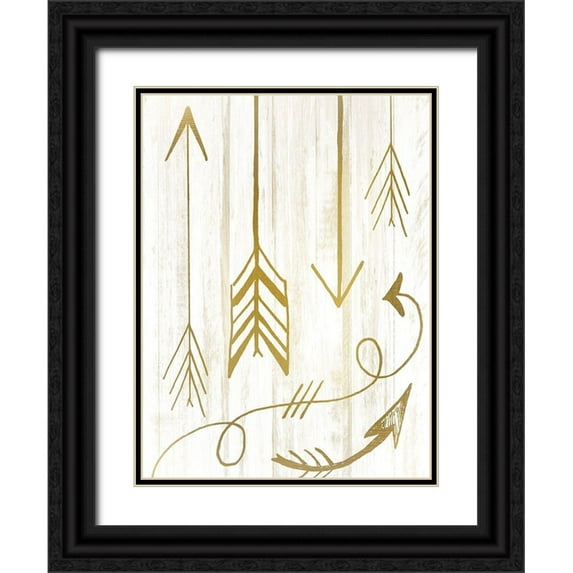 Kimberly, Allen 15x18 Black Ornate Wood Framed with Double Matting Museum Art Print Titled - Arrow Way 1