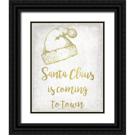 Kimberly, Allen 15x18 Black Ornate Wood Framed with Double Matting Museum Art Print Titled - Christmas Jingle 1