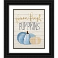 thumbnail image 1 of Kimberly, Allen 15x18 Black Ornate Wood Framed with Double Matting Museum Art Print Titled - Farm Fresh Pumpkins, 1 of 4