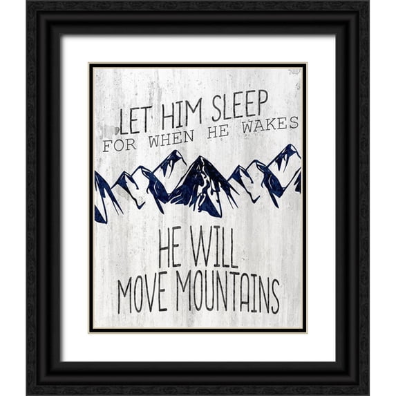 Kimberly, Allen 15x18 Black Ornate Wood Framed with Double Matting Museum Art Print Titled - Let Him Move