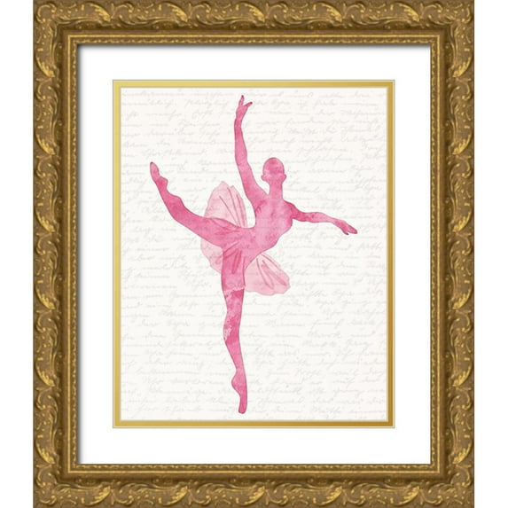Kimberly, Allen 15x18 Gold Ornate Wood Framed with Double Matting Museum Art Print Titled - Dance 1