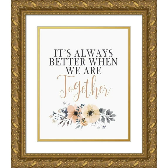 Kimberly, Allen 15x18 Gold Ornate Wood Framed with Double Matting Museum Art Print Titled - Its Always Better