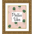 thumbnail image 1 of Kimberly, Allen 15x18 Gold Ornate Wood Framed with Double Matting Museum Art Print Titled - Positive Vibes, 1 of 4