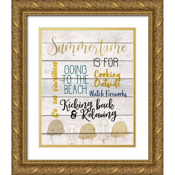 Kimberly, Allen 15x18 Gold Ornate Wood Framed with Double Matting Museum Art Print Titled - Seasons C