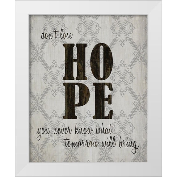 Kimberly, Allen 15x18 White Modern Wood Framed Museum Art Print Titled - HOPE