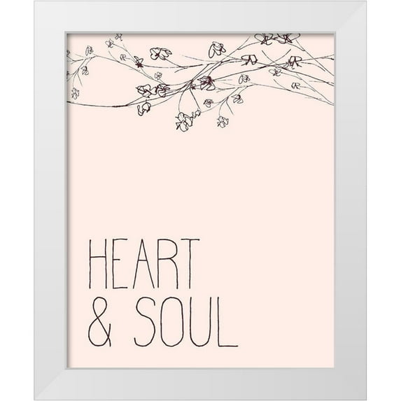 Kimberly, Allen 15x18 White Modern Wood Framed Museum Art Print Titled - Heart 1