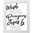 thumbnail image 1 of Kimberly, Allen 15x18 White Modern Wood Framed Museum Art Print Titled - Jesus and Germs, 1 of 4