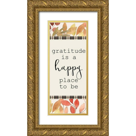 Kimberly, Allen 15x32 Gold Ornate Wood Framed with Double Matting Museum Art Print Titled - Colors of Fall 15
