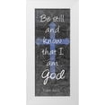 thumbnail image 1 of Kimberly, Allen 15x32 White Modern Wood Framed Museum Art Print Titled - Be Still, 1 of 4