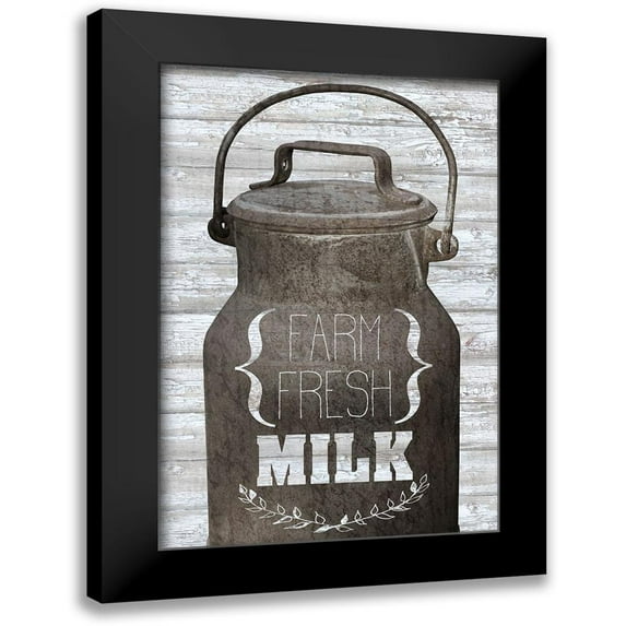 Kimberly, Allen 17x24 Black Modern Framed Museum Art Print Titled - Farm Fresh Milk