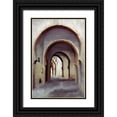 thumbnail image 1 of Kimberly, Allen 17x24 Black Ornate Wood Framed with Double Matting Museum Art Print Titled - Streets of Morocco, 1 of 4