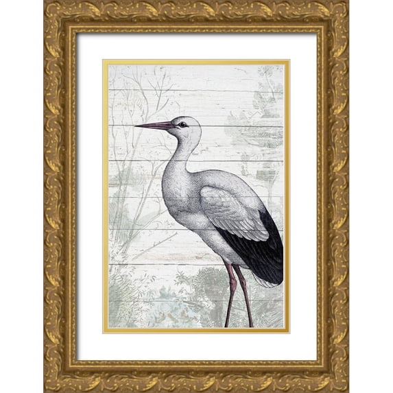 Kimberly, Allen 17x24 Gold Ornate Wood Framed with Double Matting Museum Art Print Titled - On the Shore 2