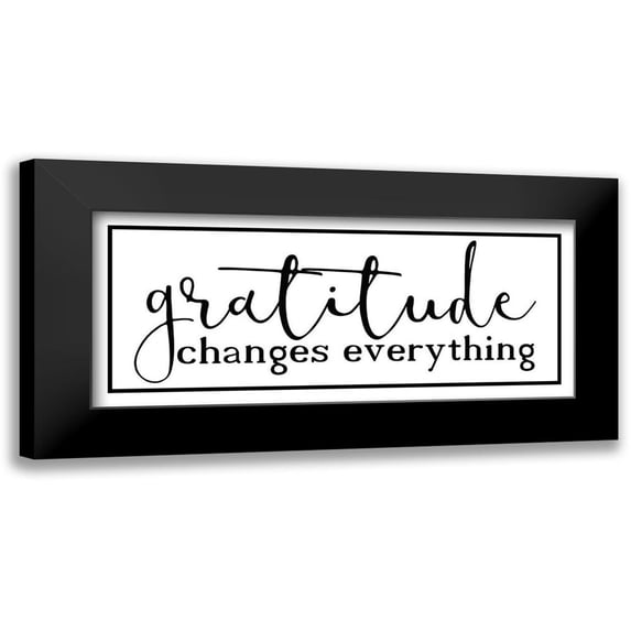 Kimberly, Allen 18x10 Black Modern Framed Museum Art Print Titled - Gratitude Changes v2