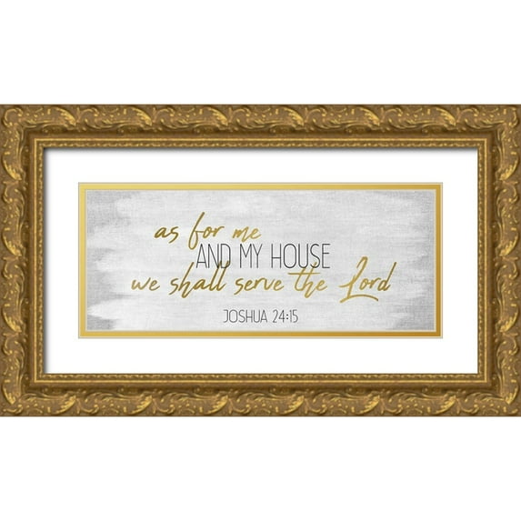 Kimberly, Allen 18x10 Gold Ornate Wood Framed with Double Matting Museum Art Print Titled - My House Panel