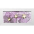 thumbnail image 1 of Kimberly, Allen 18x10 White Modern Wood Framed Museum Art Print Titled - Violet Clematis, 1 of 4