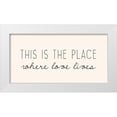 thumbnail image 1 of Kimberly, Allen 18x11 White Modern Wood Framed Museum Art Print Titled - Where Love Lives, 1 of 4
