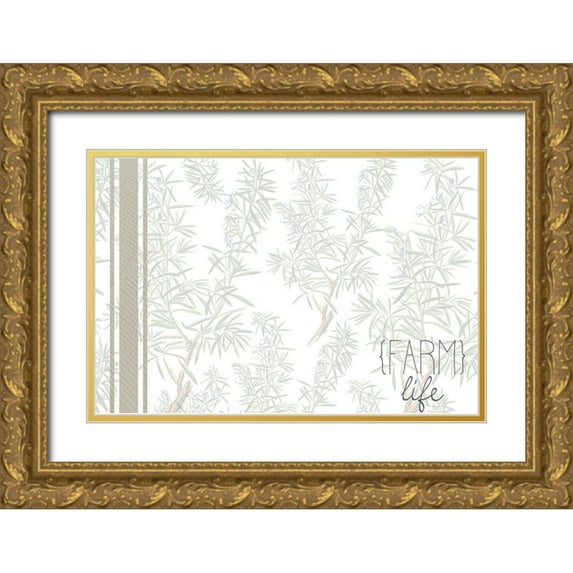 Kimberly, Allen 18x13 Gold Ornate Wood Framed with Double Matting Museum Art Print Titled - Farm Life B