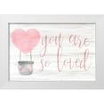 thumbnail image 1 of Kimberly, Allen 18x13 White Modern Wood Framed Museum Art Print Titled - You are So Loved pink, 1 of 4