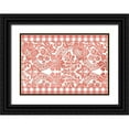 thumbnail image 1 of Kimberly, Allen 18x14 Black Ornate Wood Framed with Double Matting Museum Art Print Titled - Gingham Floral, 1 of 4