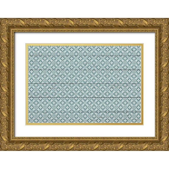 Kimberly, Allen 18x14 Gold Ornate Wood Framed with Double Matting Museum Art Print Titled - Sanda Pattern 2