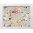 thumbnail image 1 of Kimberly, Allen 18x14 White Modern Wood Framed Museum Art Print Titled - Abstract Floral, 1 of 4