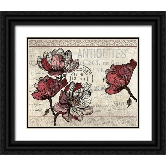 Kimberly, Allen 18x15 Black Ornate Wood Framed with Double Matting Museum Art Print Titled - Magnolia Series 2