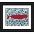 thumbnail image 1 of Kimberly, Allen 18x15 Black Ornate Wood Framed with Double Matting Museum Art Print Titled - Paisley Whale 1, 1 of 4