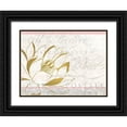thumbnail image 1 of Kimberly, Allen 18x15 Black Ornate Wood Framed with Double Matting Museum Art Print Titled - Pink and Gold Bloom 2, 1 of 4