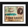 thumbnail image 1 of Kimberly, Allen 18x15 Black Ornate Wood Framed with Double Matting Museum Art Print Titled - Tire Shop, 1 of 4