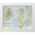 thumbnail image 1 of Kimberly, Allen 18x15 White Modern Wood Framed Museum Art Print Titled - Azure Coastal Calm Series 1, 1 of 4