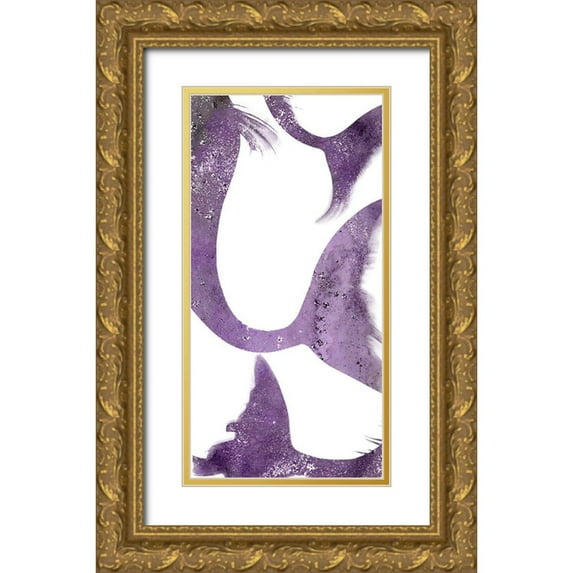 Kimberly, Allen 18x32 Gold Ornate Wood Framed with Double Matting Museum Art Print Titled - Lets be a Mermaid