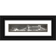 thumbnail image 1 of Kimberly, Allen 18x6 Black Ornate Wood Framed with Double Matting Museum Art Print Titled - London Bridge at Night, 1 of 4