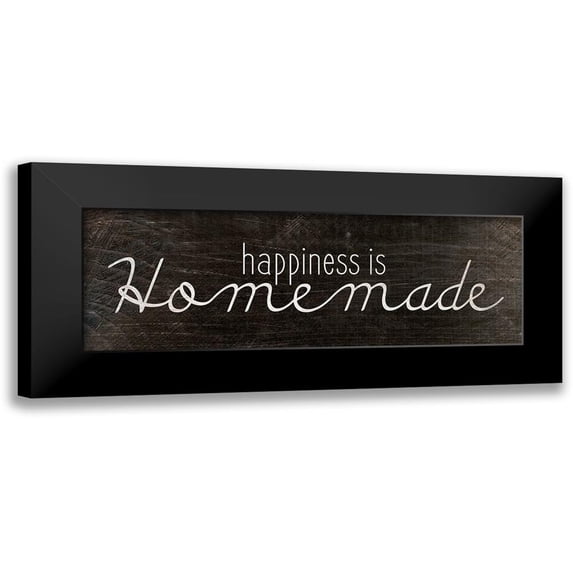 Kimberly, Allen 18x9 Black Modern Framed Museum Art Print Titled - Happiness is Homemade