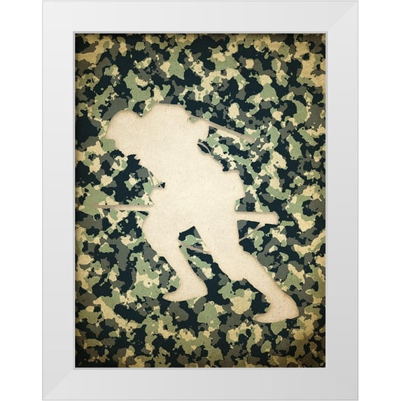 Kimberly, Allen 19x24 White Modern Wood Framed Museum Art Print Titled - On the Field 3