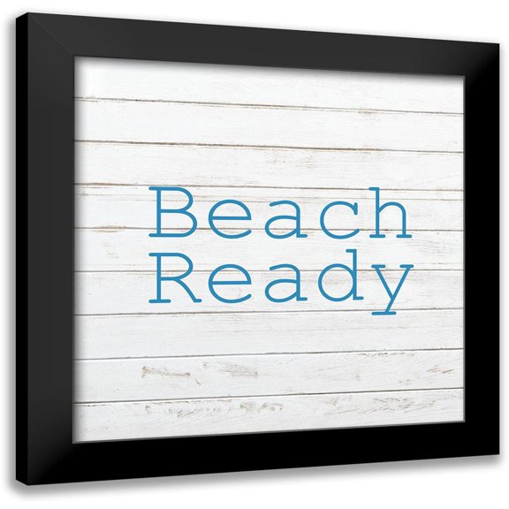 Kimberly, Allen 20x20 Black Modern Framed Museum Art Print Titled - Beach Ready 1