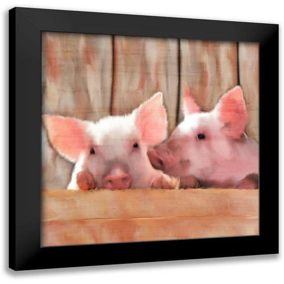 Kimberly, Allen 20x20 Black Modern Framed Museum Art Print Titled - Best Friends