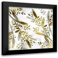 thumbnail image 1 of Kimberly, Allen 20x20 Black Modern Framed Museum Art Print Titled - Botanical in Gold 2, 1 of 5