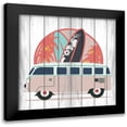 thumbnail image 1 of Kimberly, Allen 20x20 Black Modern Framed Museum Art Print Titled - California Surf 1, 1 of 5