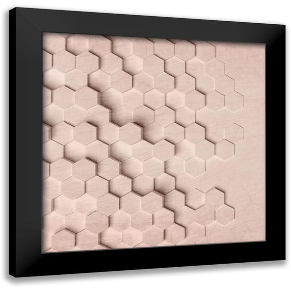 Kimberly, Allen 20x20 Black Modern Framed Museum Art Print Titled - Geo Grid 3