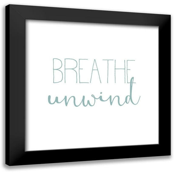 Kimberly, Allen 20x20 Black Modern Framed Museum Art Print Titled - Inhale Exhale 4