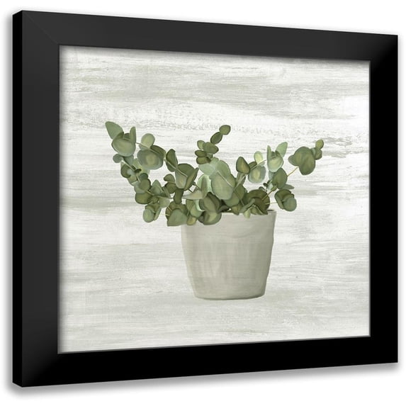 Kimberly, Allen 20x20 Black Modern Framed Museum Art Print Titled - Muted Spring Green