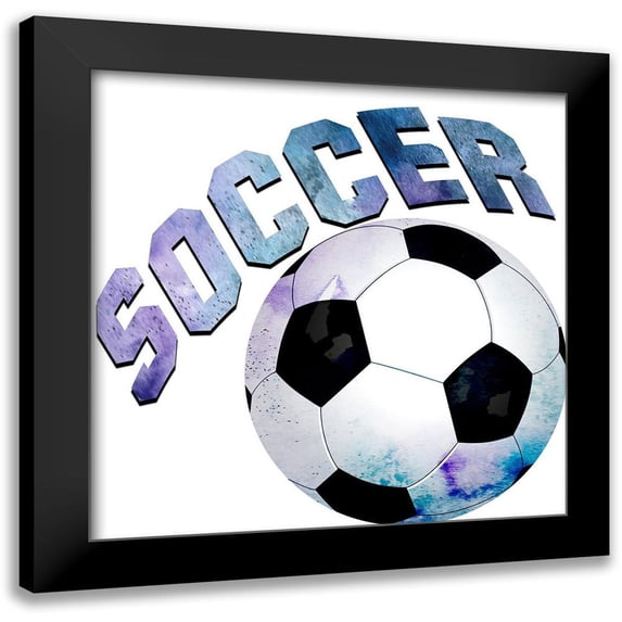 Kimberly, Allen 20x20 Black Modern Framed Museum Art Print Titled - Soccer Girl 1