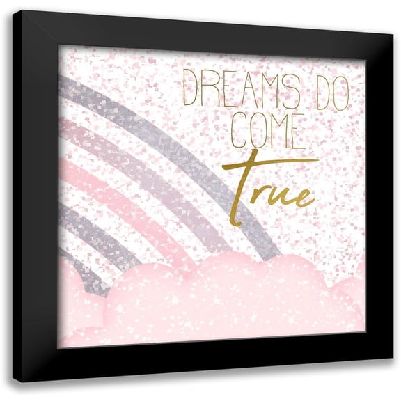 Kimberly, Allen 20x20 Black Modern Framed Museum Art Print Titled - Somewhere Over the Rainbow 3