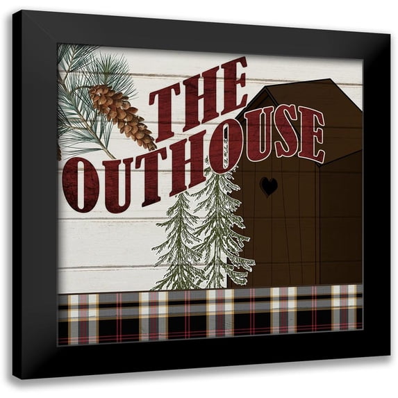 Kimberly, Allen 20x20 Black Modern Framed Museum Art Print Titled - The Outhouse