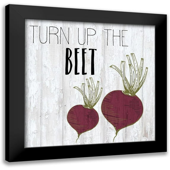 Kimberly, Allen 20x20 Black Modern Framed Museum Art Print Titled - Vegetables 2