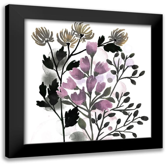 Kimberly, Allen 20x20 Black Modern Framed Museum Art Print Titled - Wildflowers 1