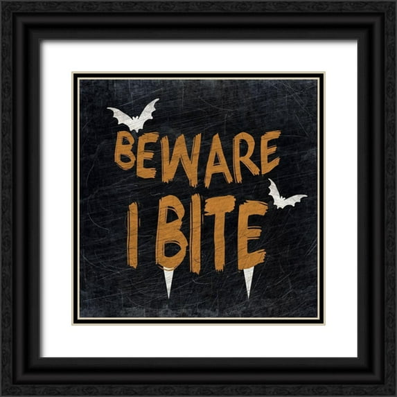 Kimberly, Allen 20x20 Black Ornate Wood Framed with Double Matting Museum Art Print Titled - Beware