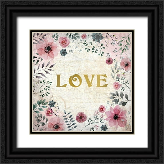 Kimberly, Allen 20x20 Black Ornate Wood Framed with Double Matting Museum Art Print Titled - Blooming Dreams 1