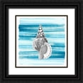 thumbnail image 1 of Kimberly, Allen 20x20 Black Ornate Wood Framed with Double Matting Museum Art Print Titled - Coastal Brushstroke 2, 1 of 4